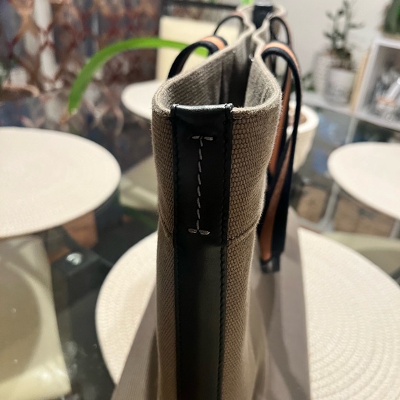 Coach Gray Tote Bag with Black Accents - Picture 4 of 8